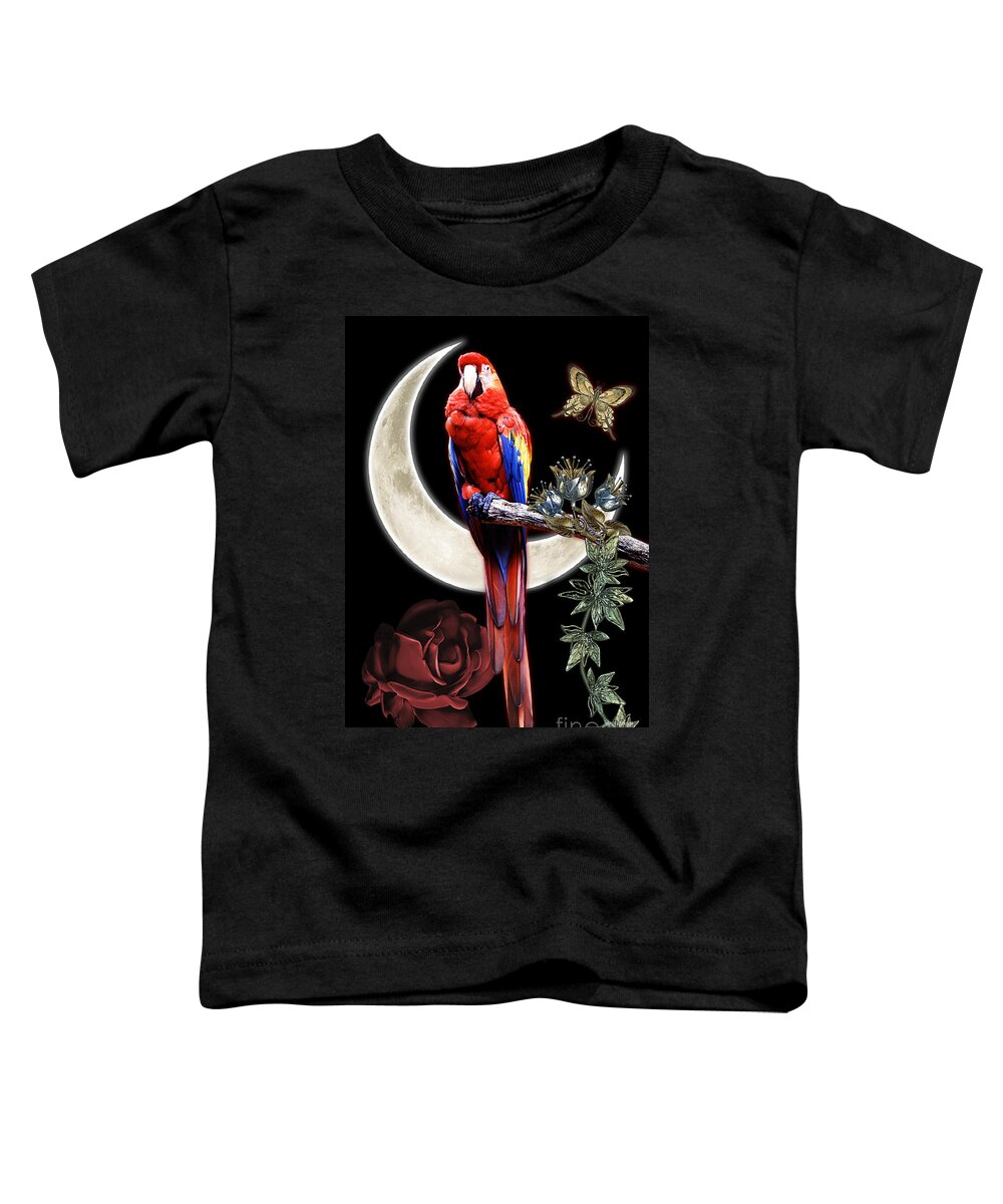 Love Toddler T-Shirt featuring the photograph Love Parrot by Carlos Diaz by Carlos Diaz