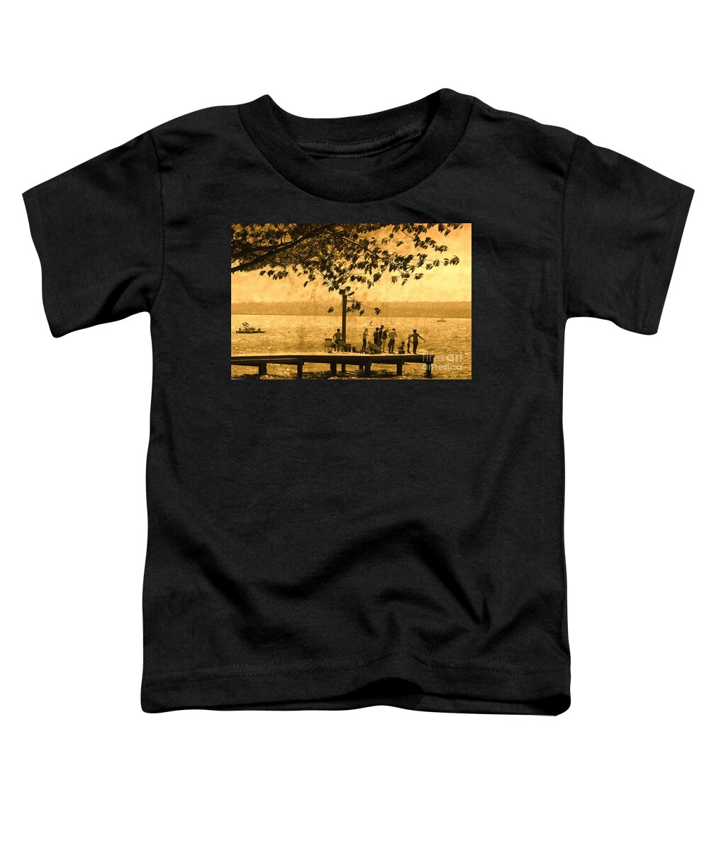 Summer Toddler T-Shirt featuring the photograph Love Those Hazy Crazy Summer Days by Sea Change Vibes