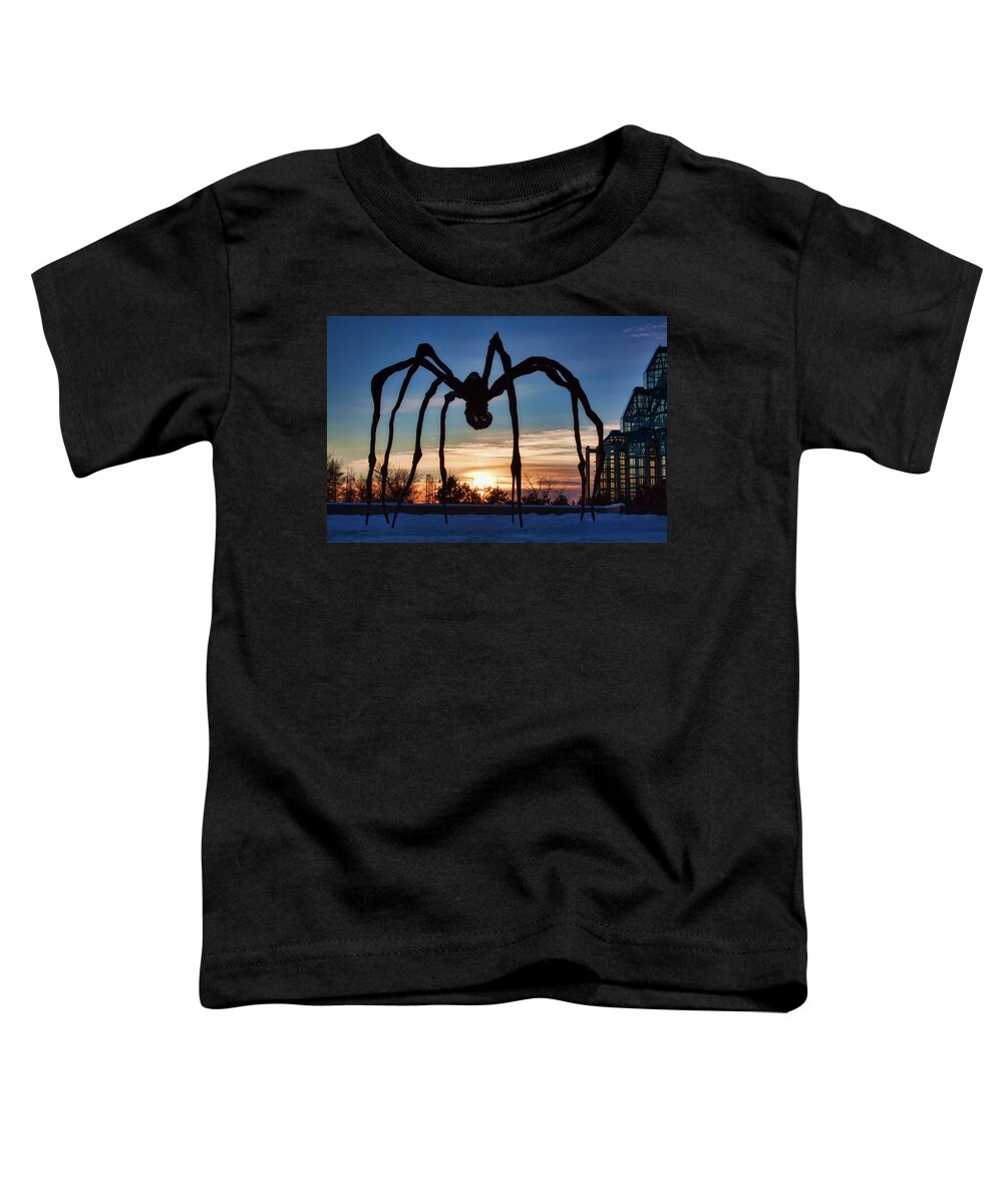 Maman Toddler T-Shirt featuring the photograph Maman the Spider, Ottawa by Tatiana Travelways