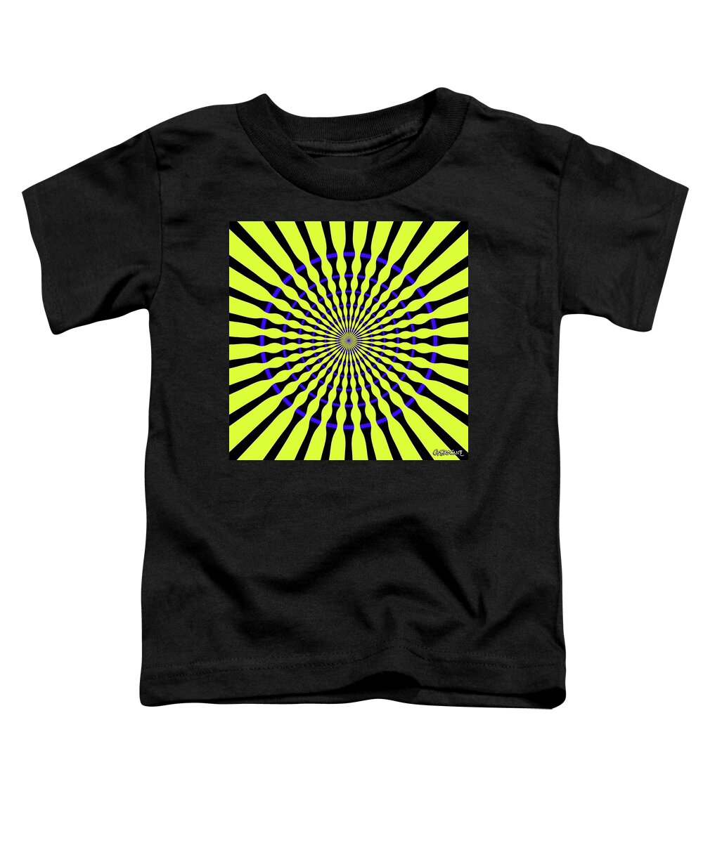 Self-moving Toddler T-Shirt featuring the mixed media Mandala Waves by Gianni Sarcone