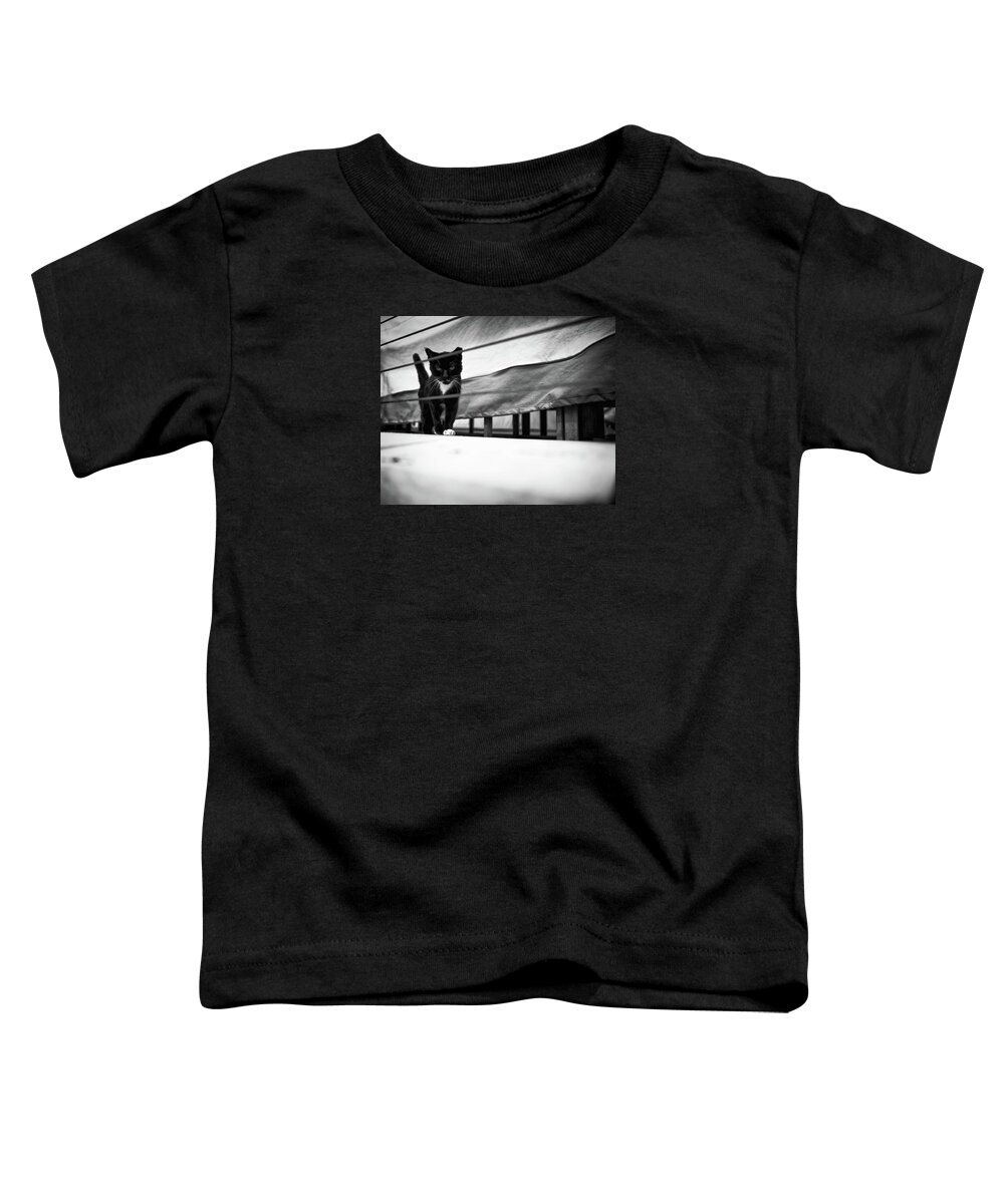 Darkly Dreaming Toddler T-Shirt featuring the photograph Manny by Darkly Dreaming