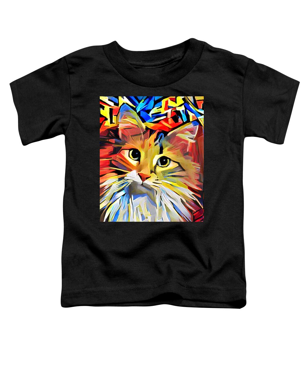 Cat Toddler T-Shirt featuring the digital art Mercy Is My Name by Jeff Iverson