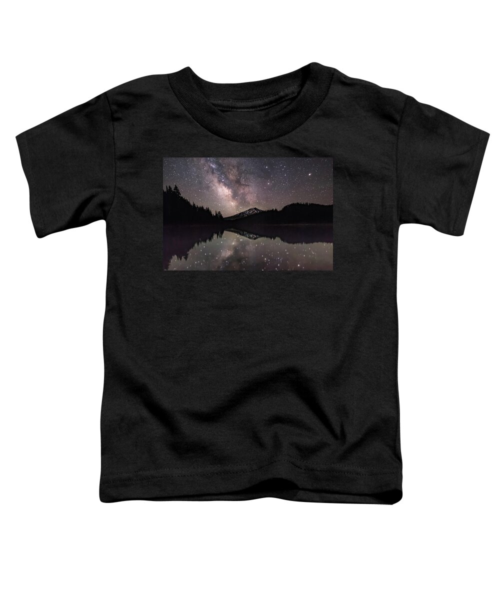 Milky Way Toddler T-Shirt featuring the photograph Milky Way at Mt. Bachelor by Joe Kopp