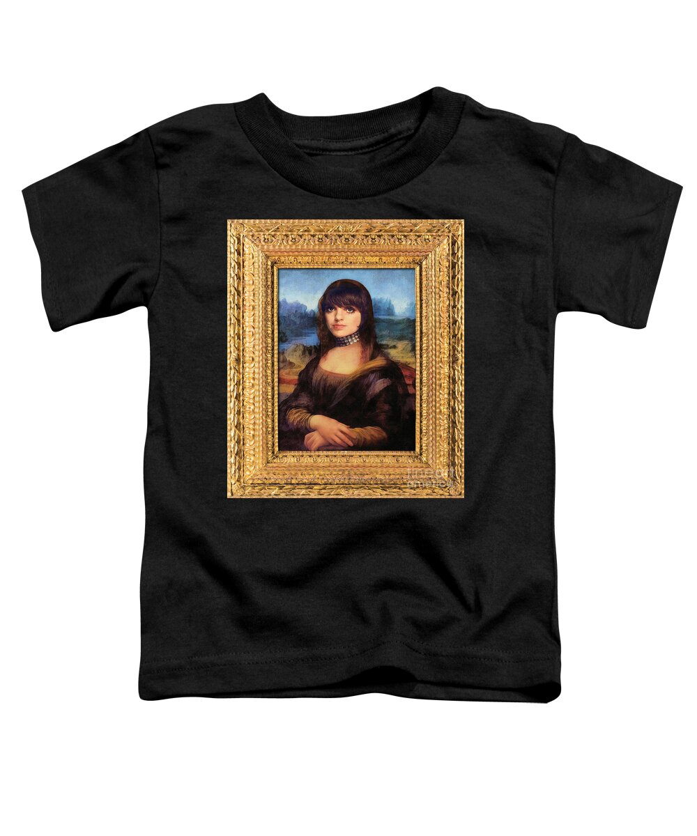 Mona Lisa Toddler T-Shirt featuring the digital art Mona-Liza by Jerzy Czyz