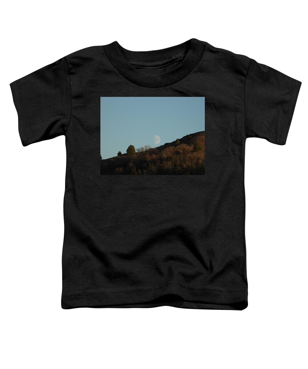 Moon Toddler T-Shirt featuring the photograph Moon Rising by Amanda R Wright