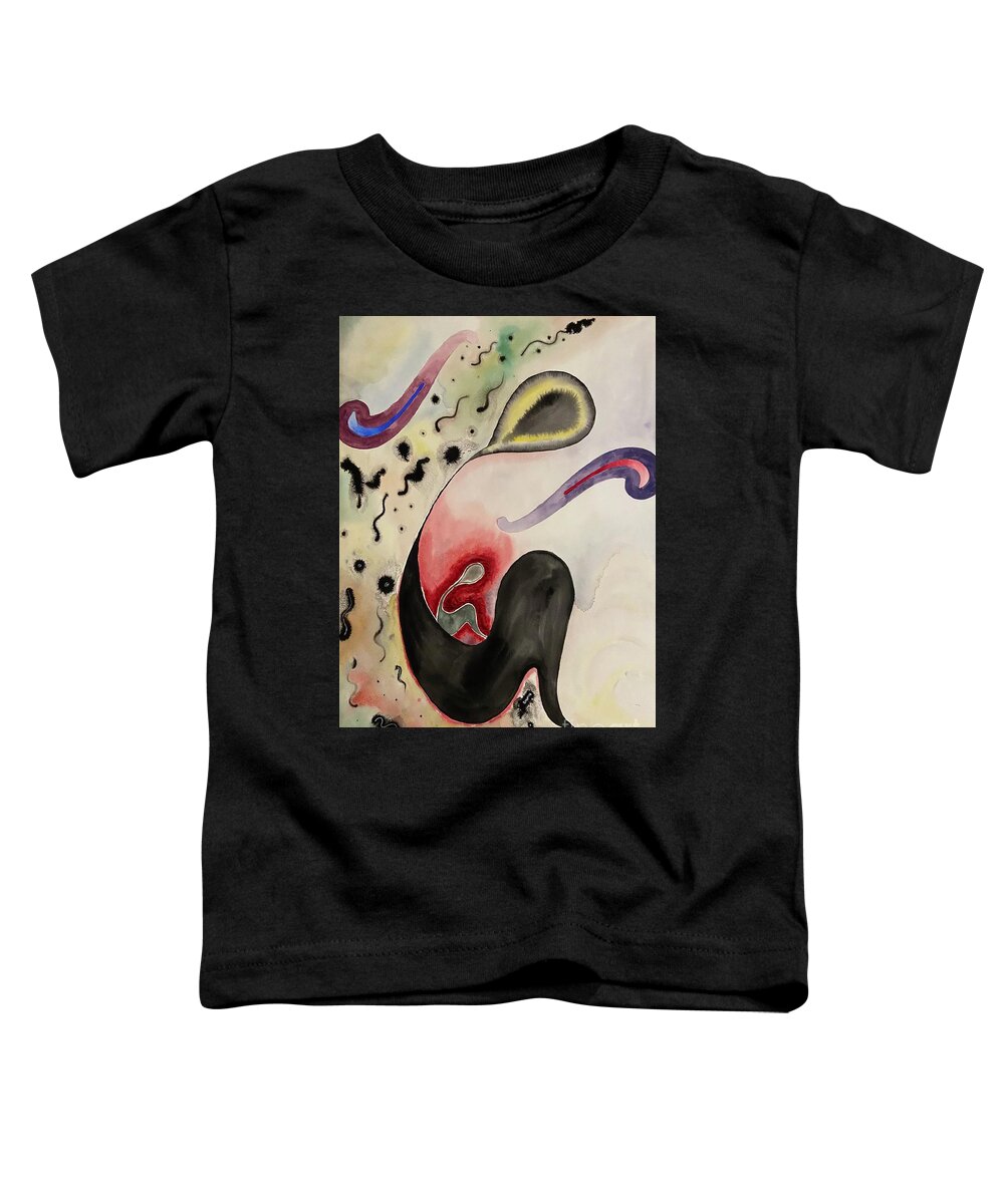 Mother And Child Toddler T-Shirt featuring the painting Mothering by Pamela Henry