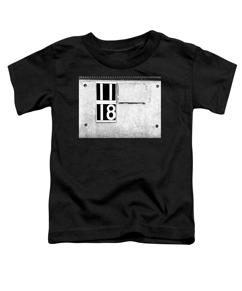 Parking Toddler T-Shirt featuring the photograph My Number by Eena Bo
