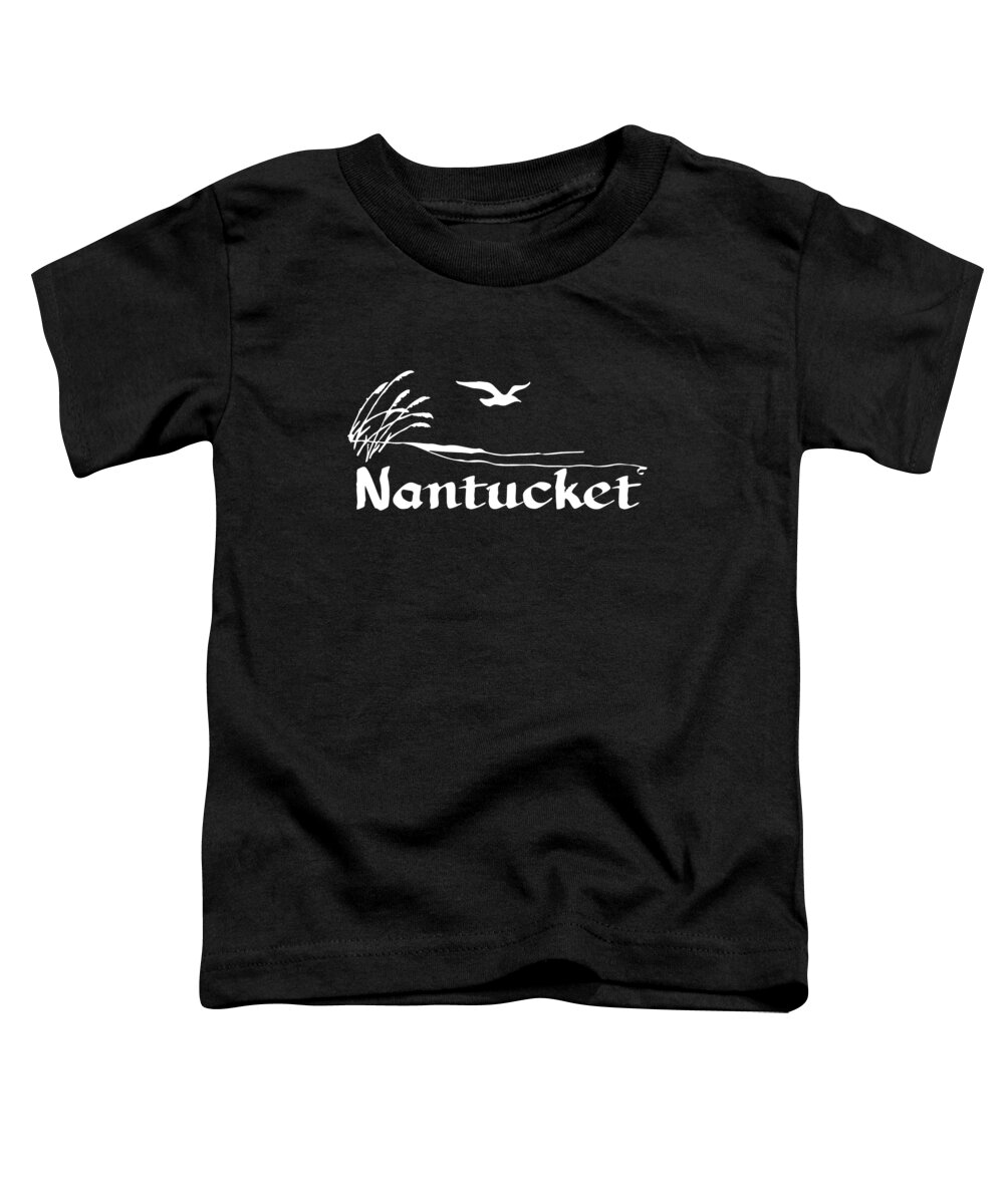 Funny Toddler T-Shirt featuring the digital art Nantucket by Flippin Sweet Gear