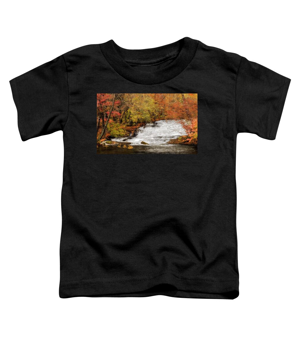 Waterfall Toddler T-Shirt featuring the photograph Natures Fall Waterfalls by Susan Candelario