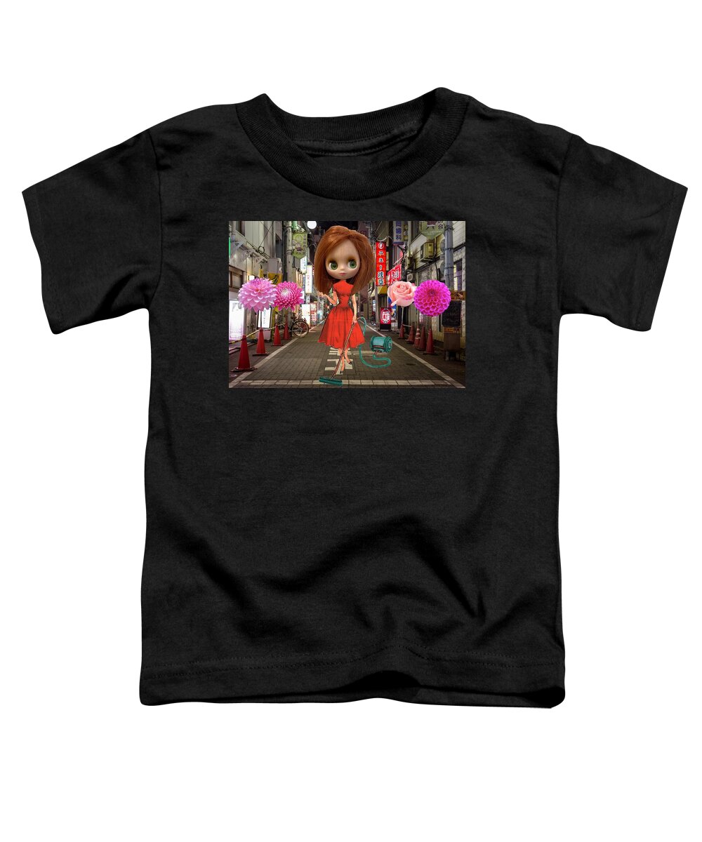 Collage Toddler T-Shirt featuring the digital art Nightclean by Tanja Leuenberger