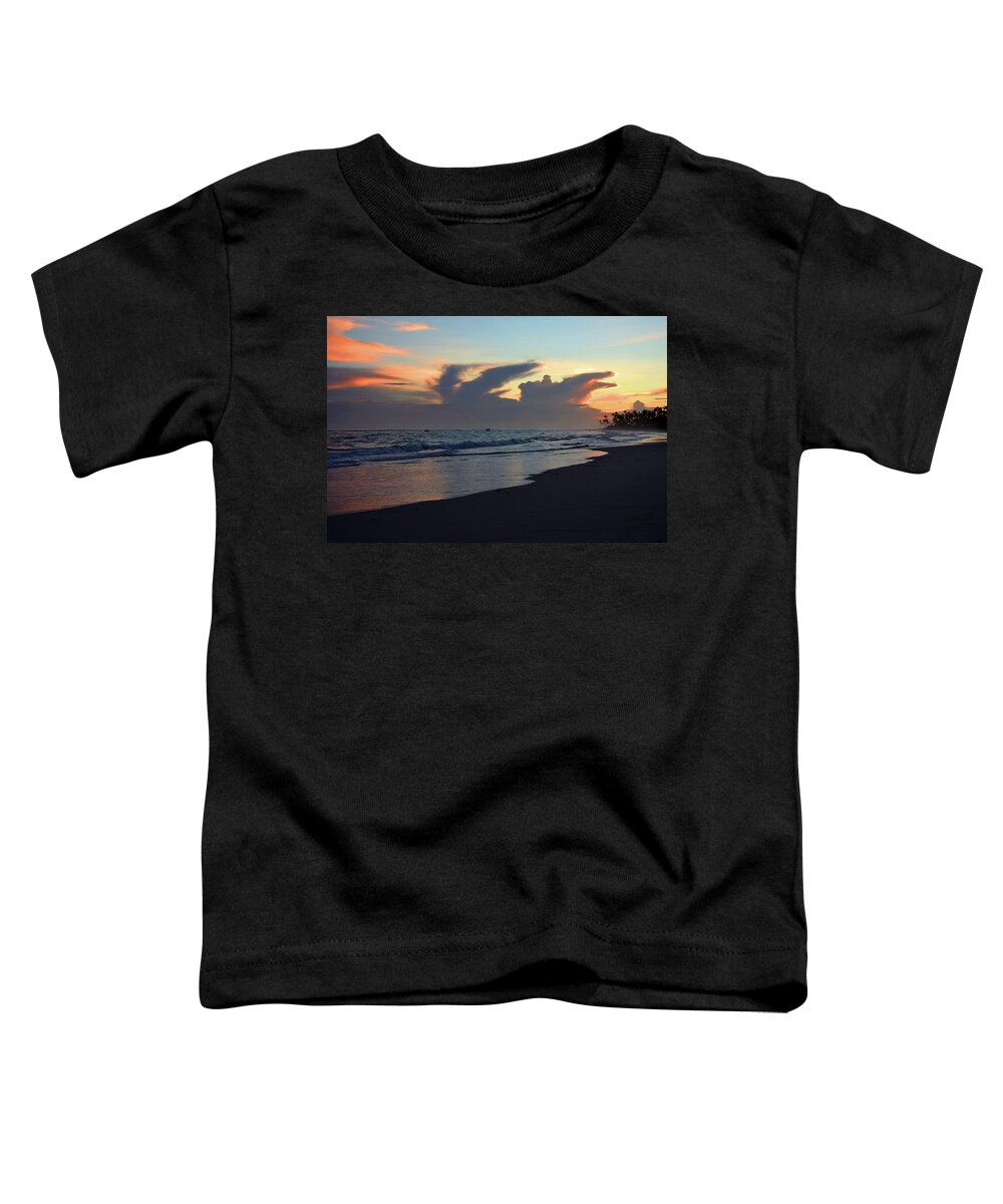 Sunset Toddler T-Shirt featuring the photograph Ocean Sunset Photo 119 by Lucie Dumas