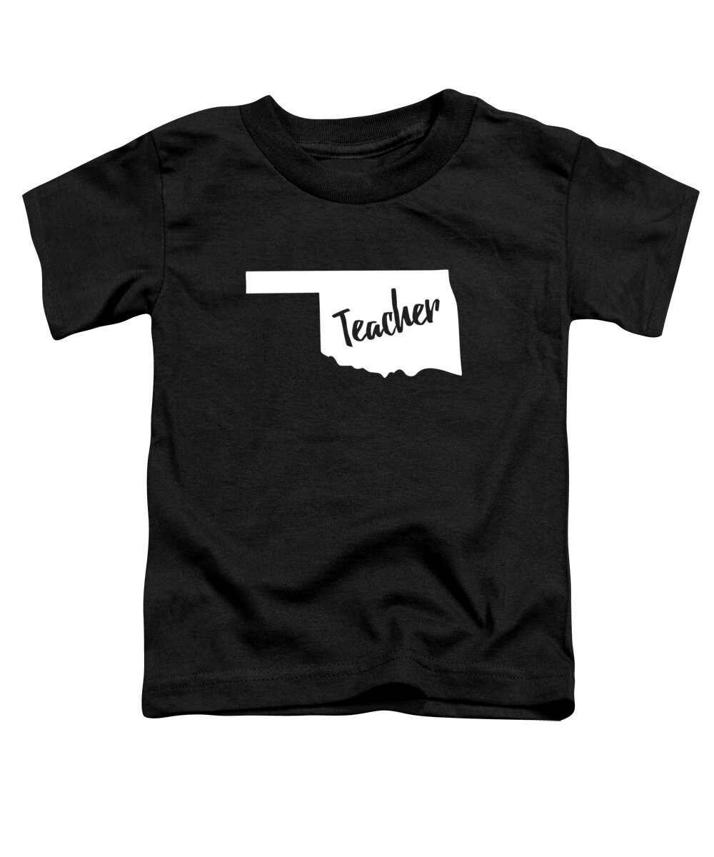 Funny Toddler T-Shirt featuring the digital art Oklahoma Teacher by Flippin Sweet Gear