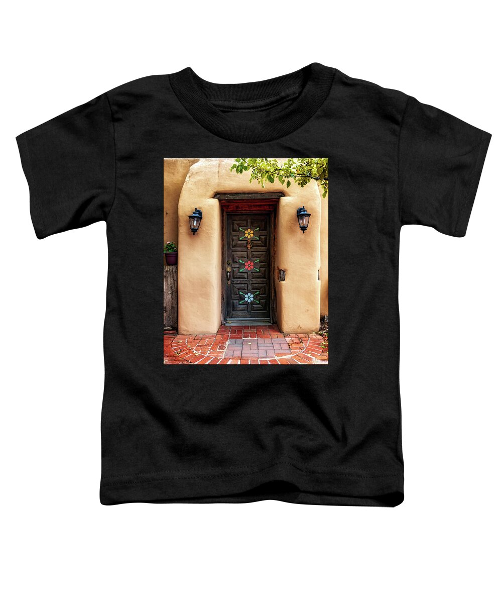 Doors Toddler T-Shirt featuring the photograph Old Town Wooden Door by Susan Rissi Tregoning