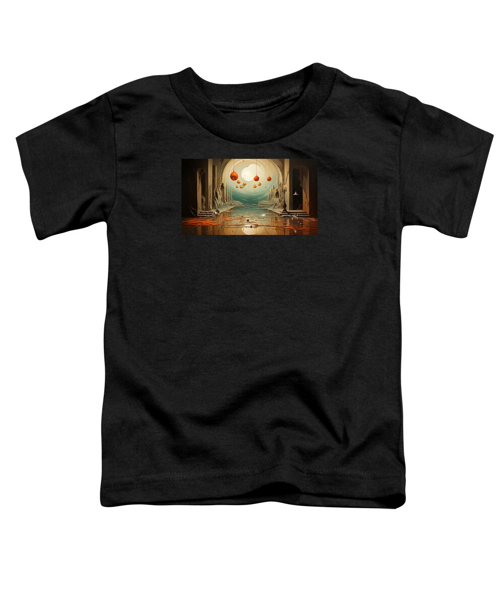 Surreal Toddler T-Shirt featuring the mixed media One Upon #2 by Marvin Blaine