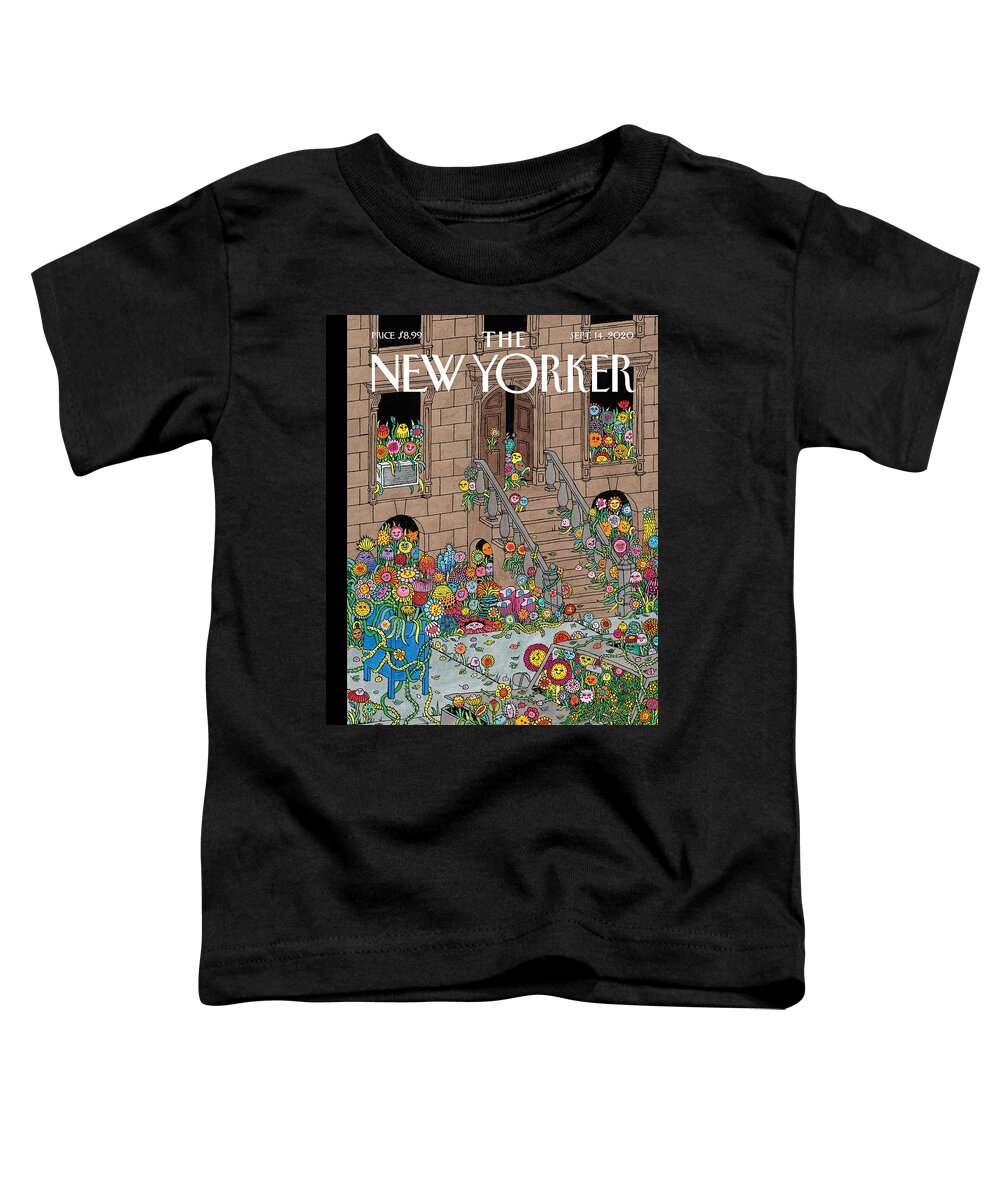 New York Toddler T-Shirt featuring the painting Overgrown by Edward Steed