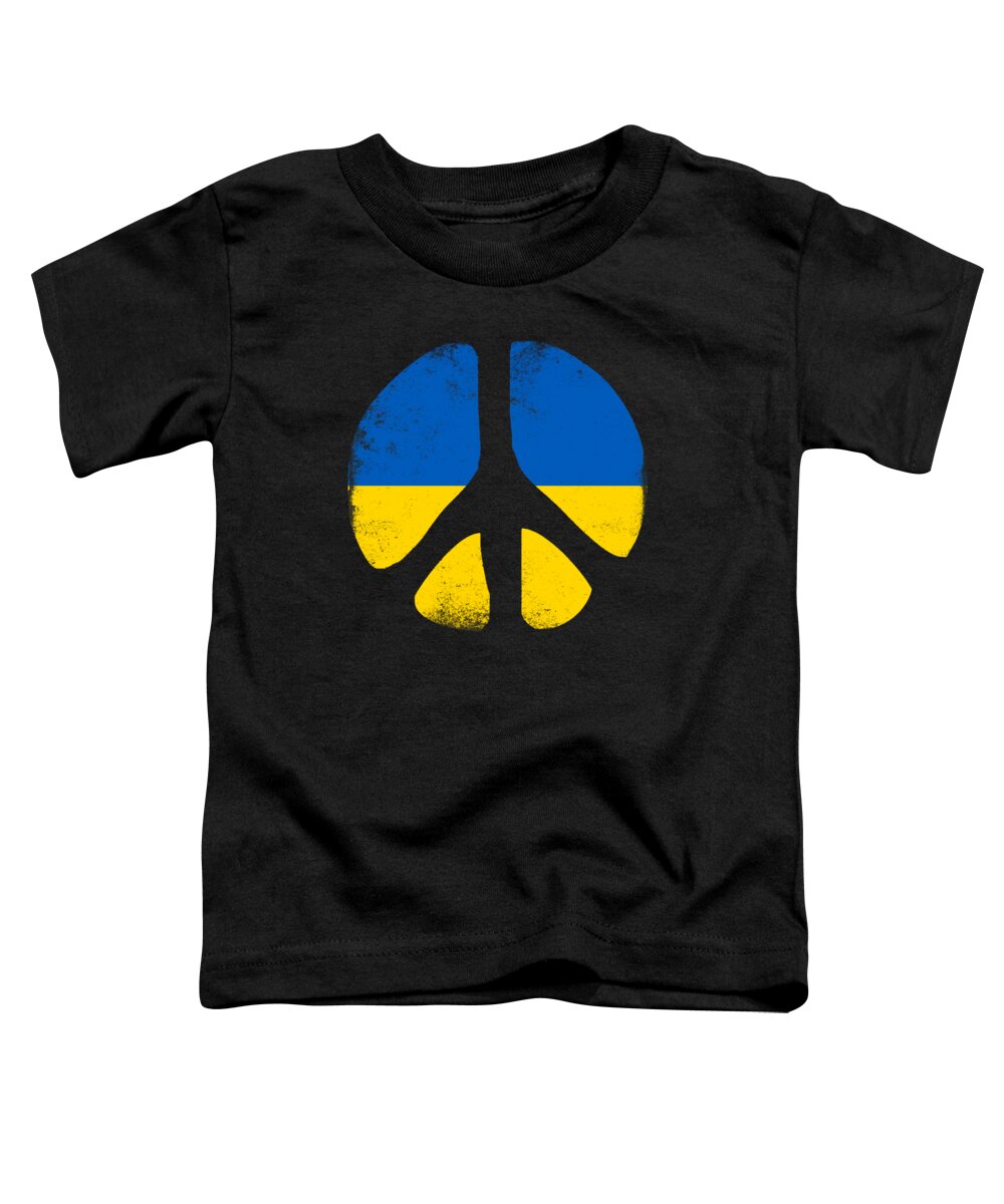 Cool Toddler T-Shirt featuring the digital art Peace in Ukraine by Flippin Sweet Gear
