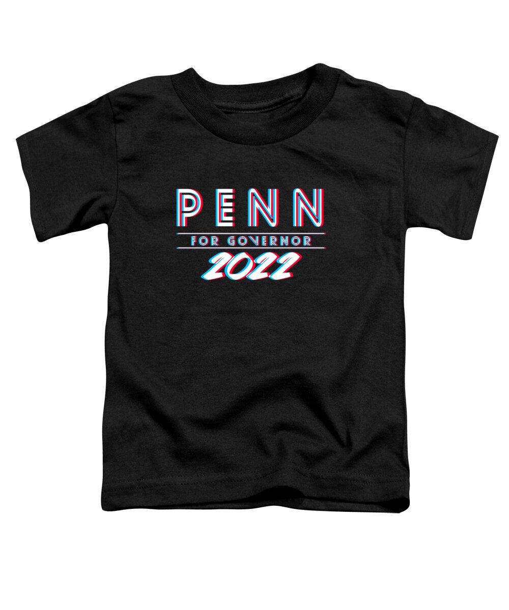 Cool Toddler T-Shirt featuring the digital art Penn For Governor of Hawaii 22 by Flippin Sweet Gear