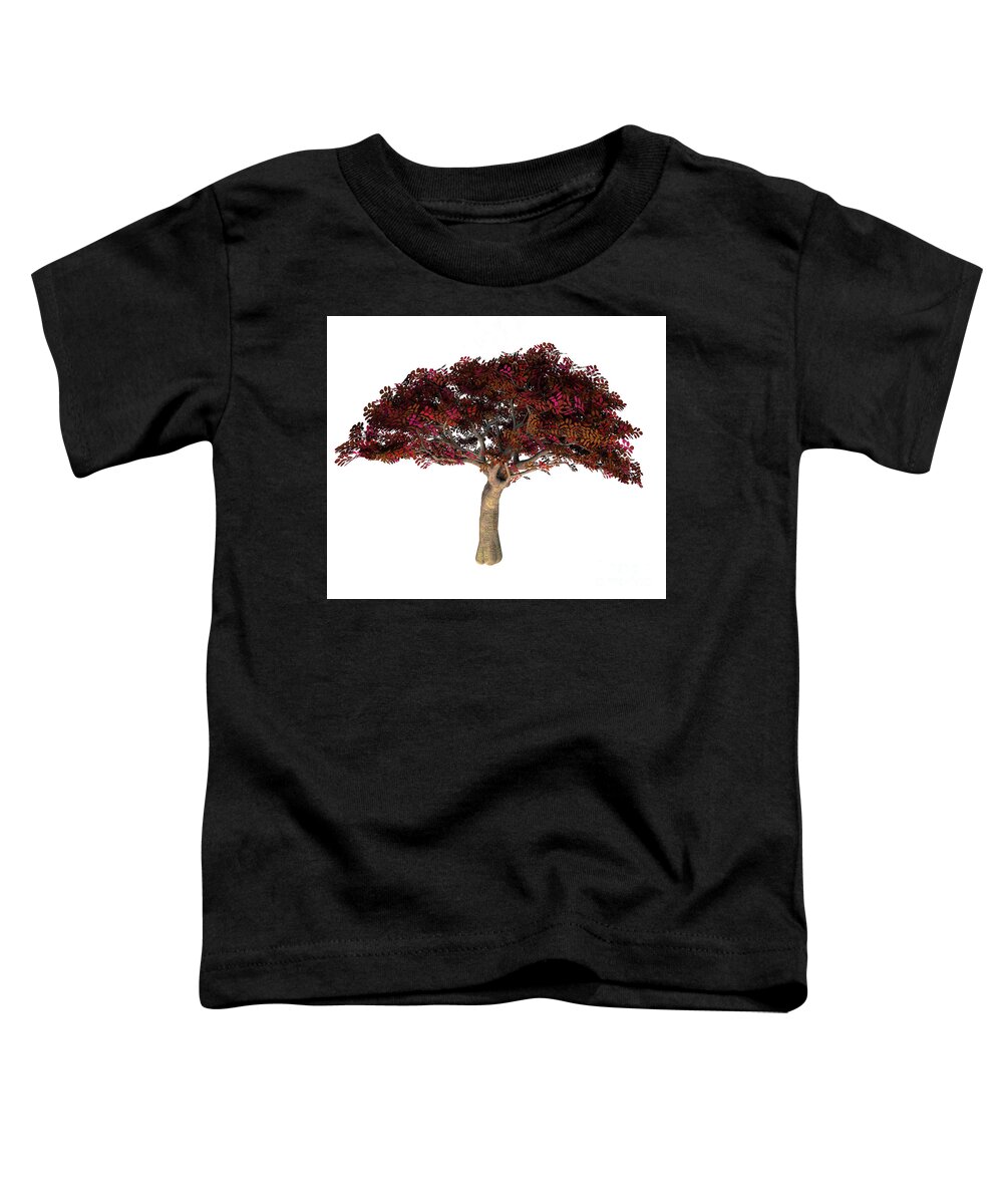 Persian Ironwood Tree Toddler T-Shirt featuring the digital art Persian Ironwood Tree by Corey Ford