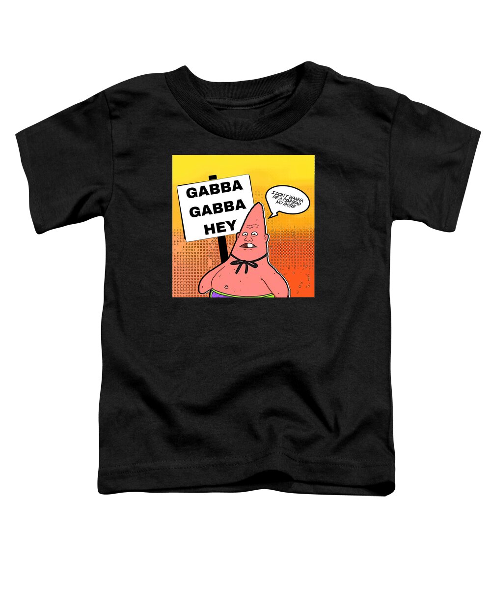 Ramones Toddler T-Shirt featuring the digital art Pinhead by Christina Rick