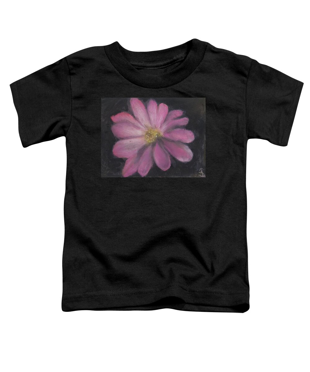 Flower Toddler T-Shirt featuring the painting Pink Flower by Jen Shearer