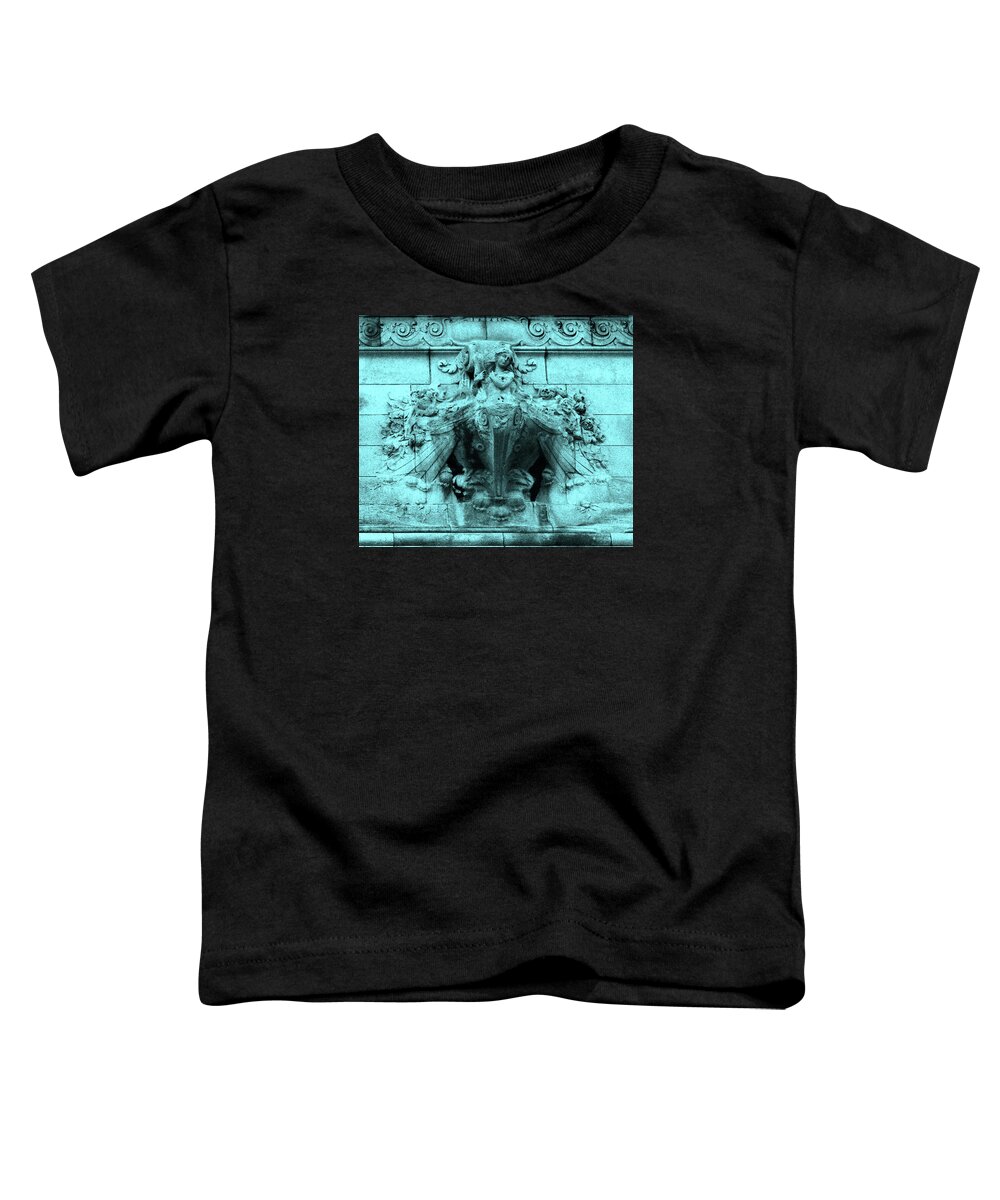 Paris Toddler T-Shirt featuring the photograph Pont Alexandre - Abstract by Ron Berezuk