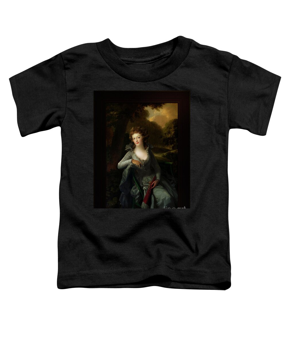 Portrait Of Jacoba Margaretha Maria Boreel Toddler T-Shirt featuring the painting Portrait of Jacoba Margaretha Maria Boreel by Johann Friedrich August Tischbein Classical Art by Rolando Burbon