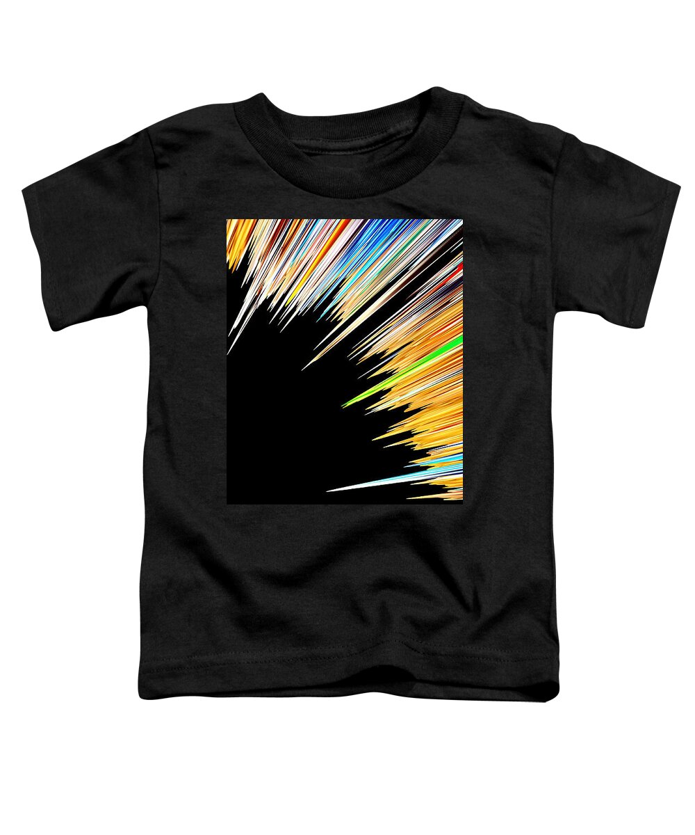 Rainbow Toddler T-Shirt featuring the digital art Rainbow, Explosion by Scott S Baker