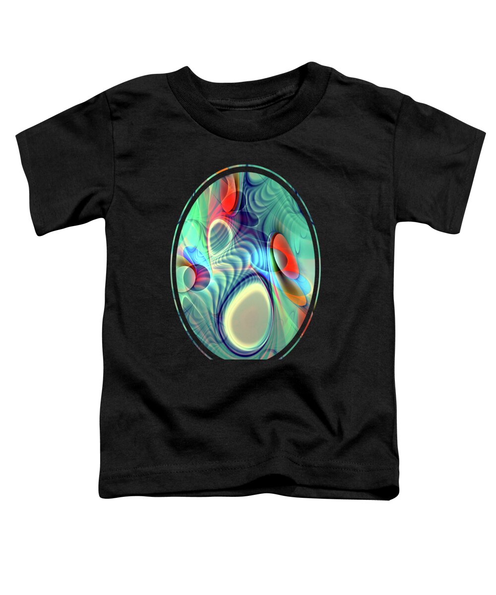 Computer Toddler T-Shirt featuring the digital art Rainbow Play by Anastasiya Malakhova