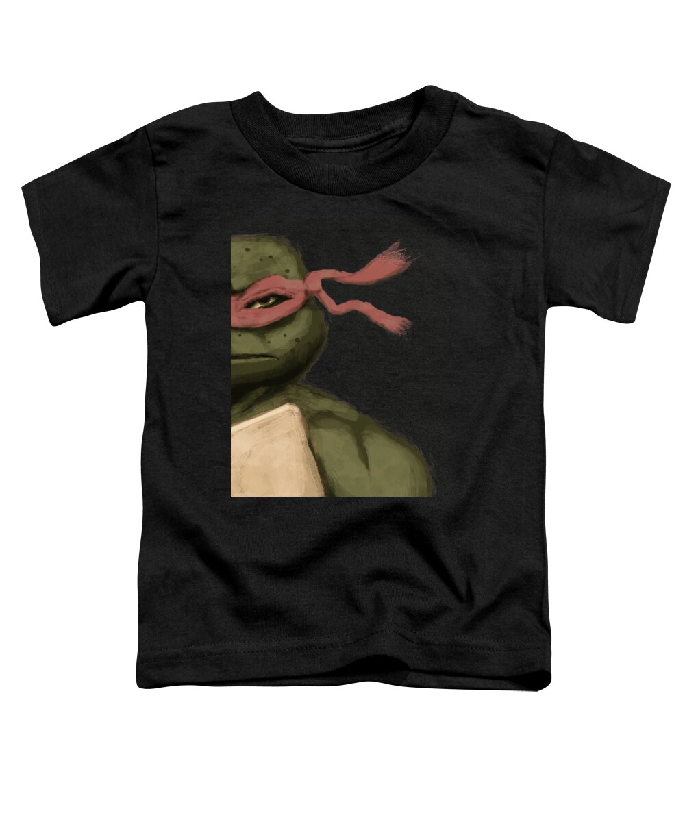 Tmnt Toddler T-Shirt featuring the digital art Raph by Lee Winter
