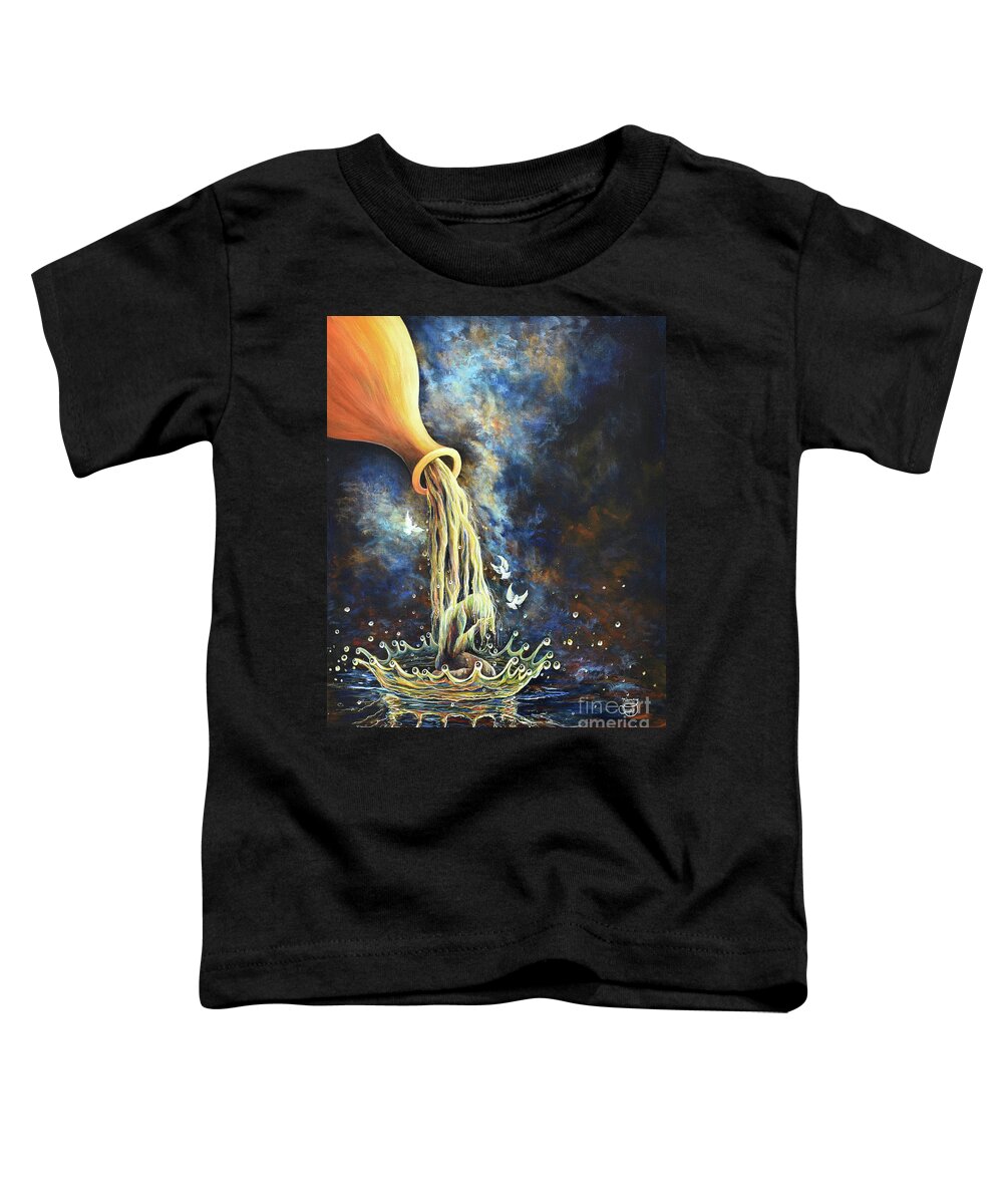 Vessel Toddler T-Shirt featuring the painting Regeneration by Nancy Cupp