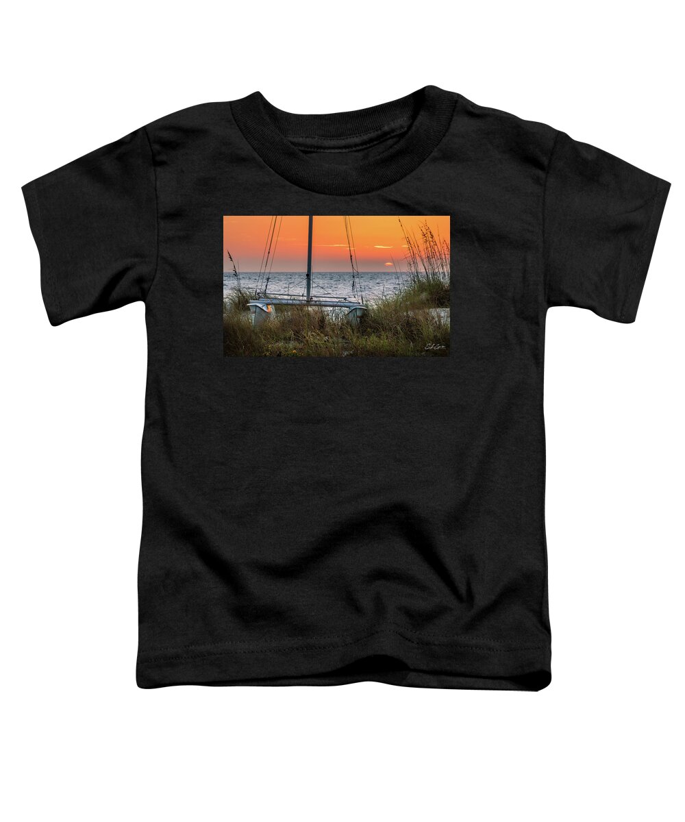 Florida Toddler T-Shirt featuring the photograph Retired At The Beach by Steven Sparks