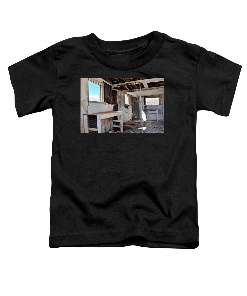 Death Valley National Park Toddler T-Shirt featuring the photograph Rhyolite Ghost Town Abandoned by Kyle Hanson