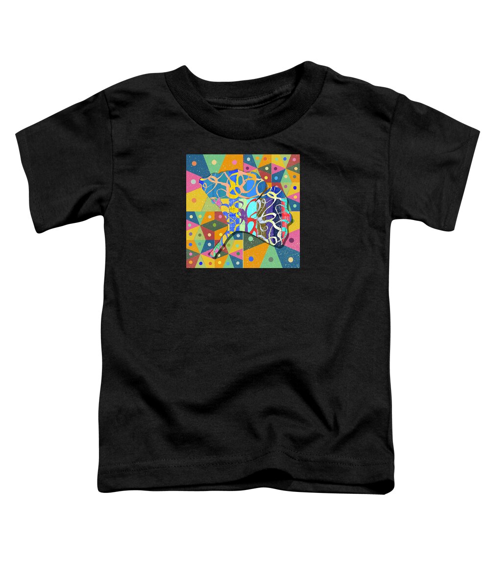  Toddler T-Shirt featuring the digital art Rhythm and Romance by Steve Hayhurst