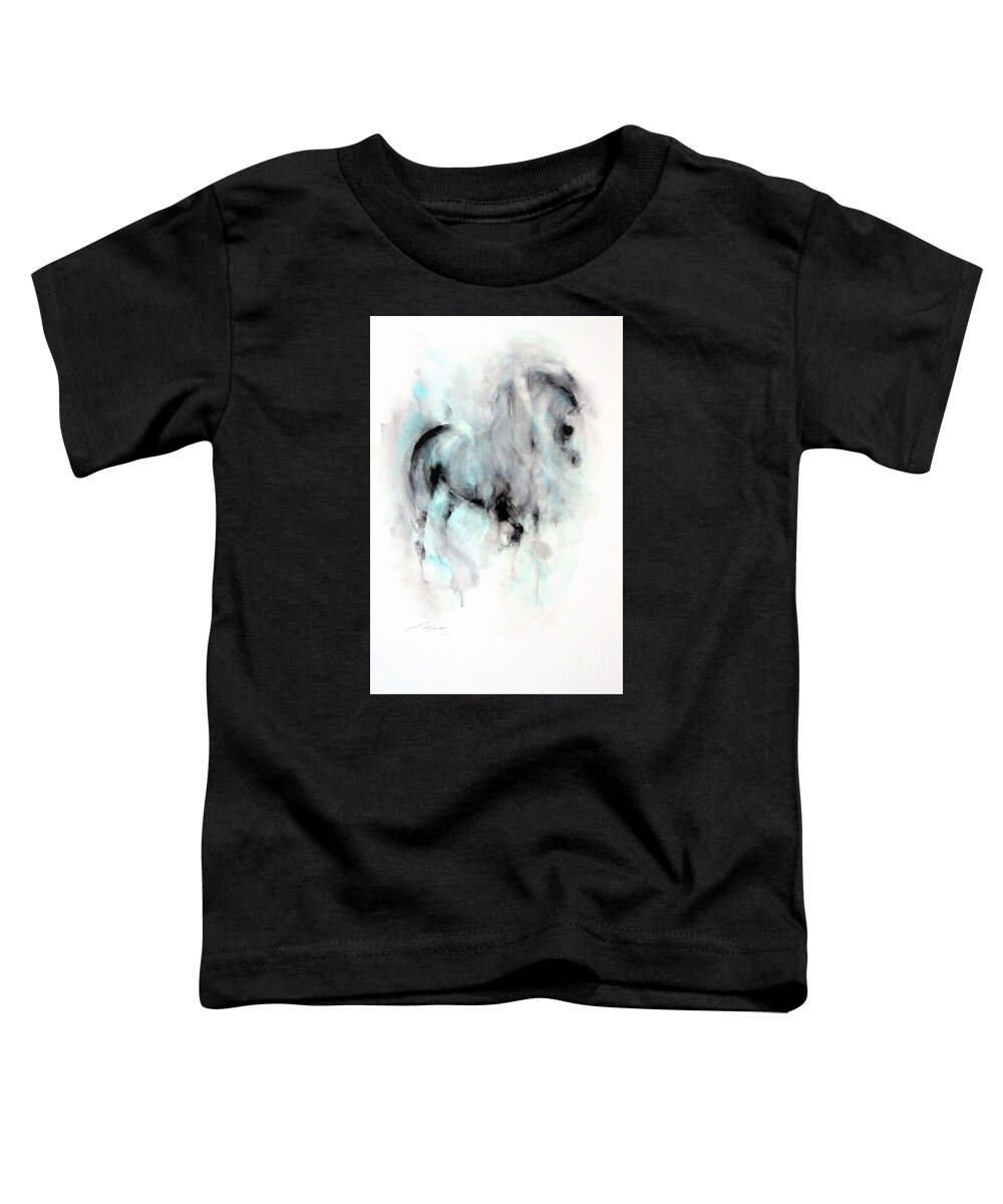Horse Toddler T-Shirt featuring the painting Sabedo by Janette Lockett