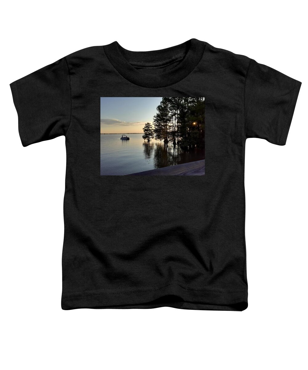 Sunset Toddler T-Shirt featuring the photograph Santee Sunrise by Victor Thomason