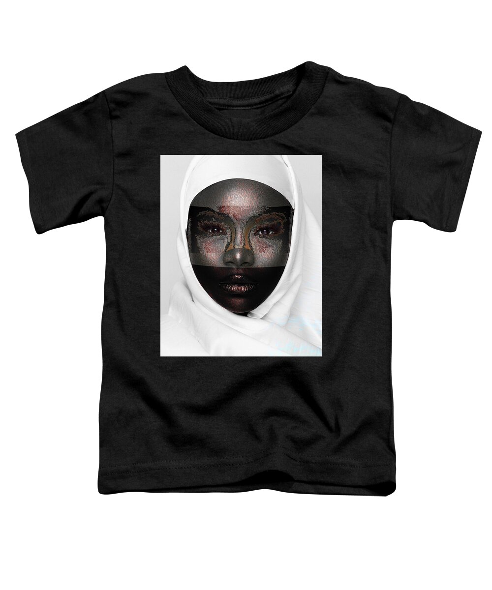 Shades Collection 1 Toddler T-Shirt featuring the digital art Shades of Me 2 by Aldane Wynter