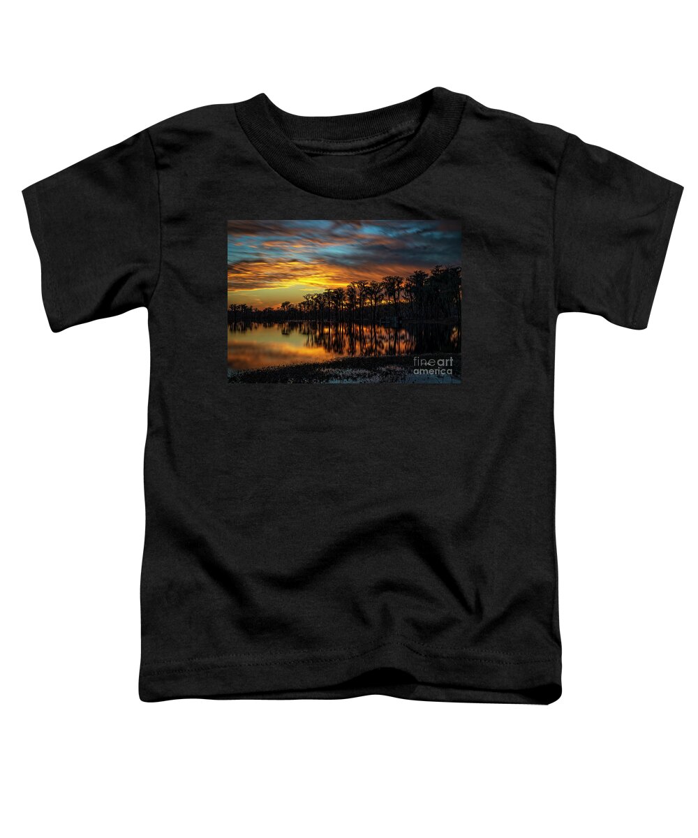 Sunsets Toddler T-Shirt featuring the photograph Showtime by DB Hayes