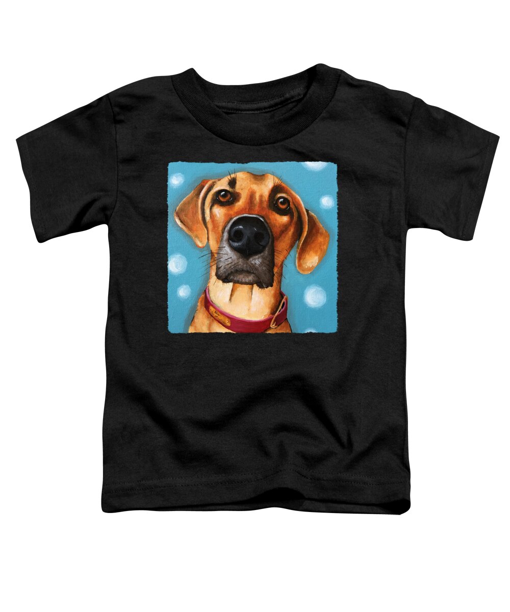 Simba Toddler T-Shirt featuring the painting Simba by Lucia Stewart