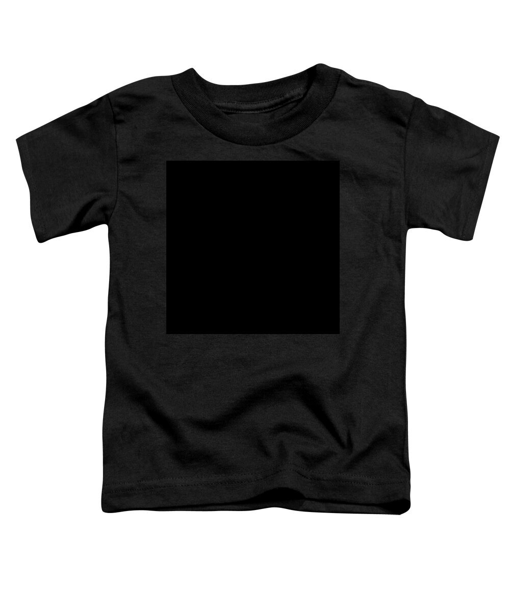 Black Toddler T-Shirt featuring the digital art Solid Black Square by Bill Swartwout
