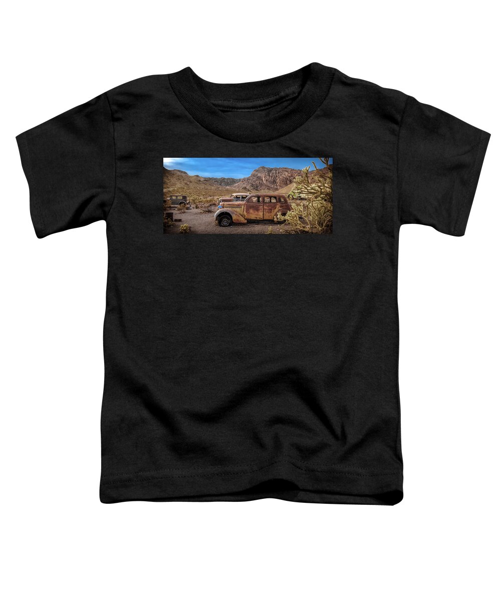Southwest Toddler T-Shirt featuring the photograph 1935 Southwestern Patina by Darrell Foster
