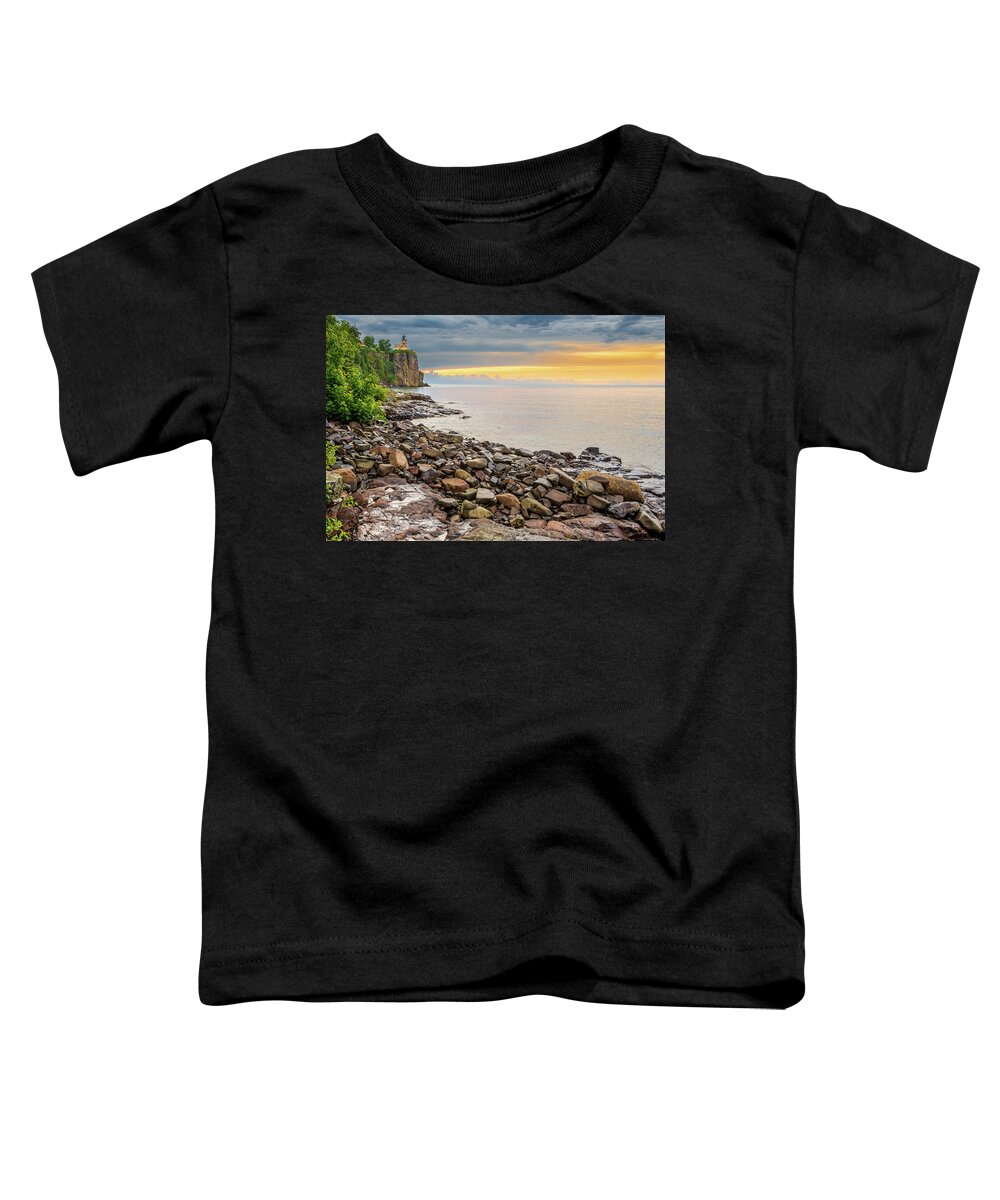 Split Rock Lighthouse Toddler T-Shirt featuring the photograph Split Rock Lighthouse by Sebastian Musial