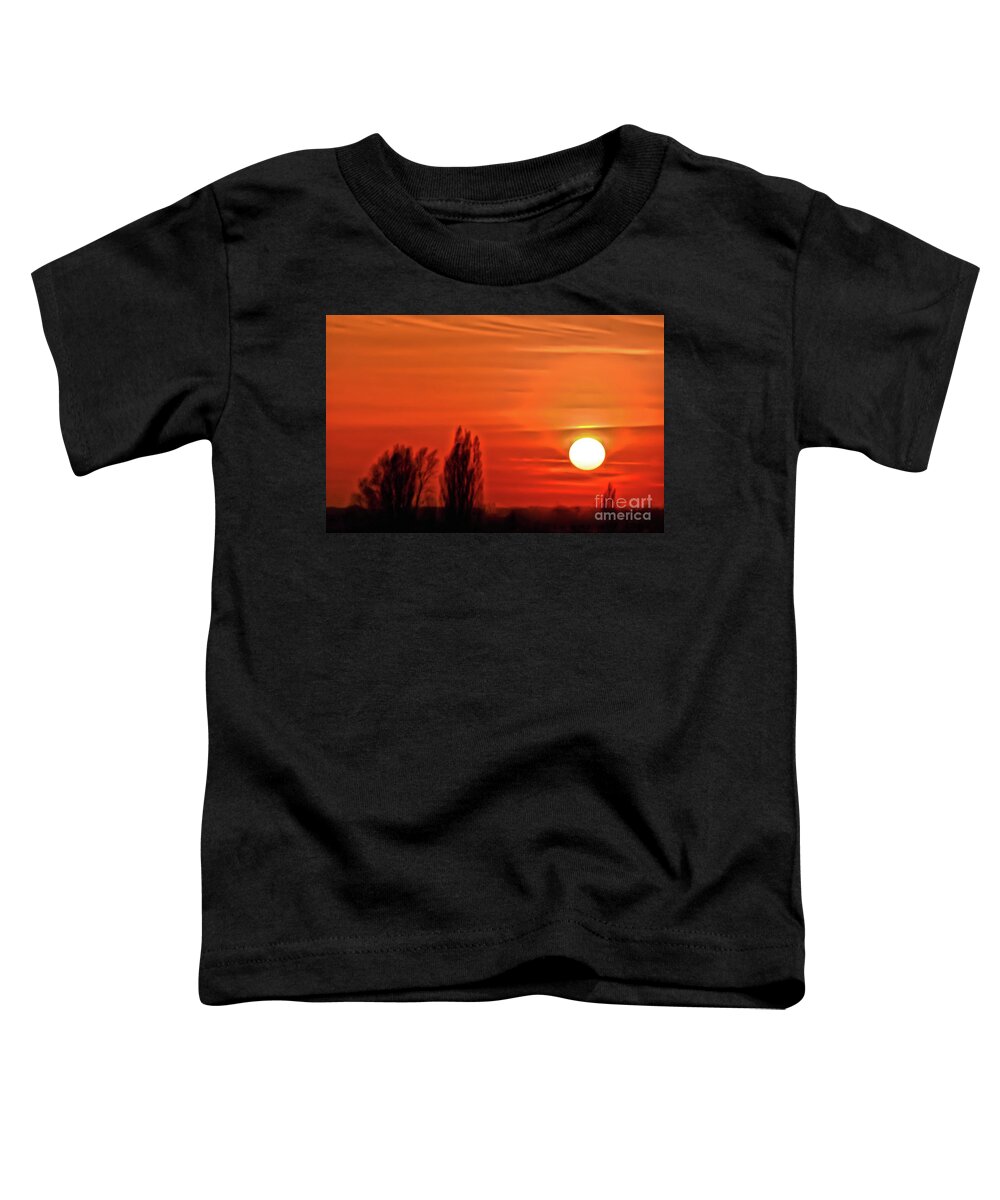 Sunset Toddler T-Shirt featuring the photograph Sunset in Manchester by Pics By Tony