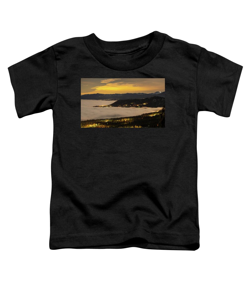 Lake Toddler T-Shirt featuring the photograph Tahoe Inversion by Martin Gollery