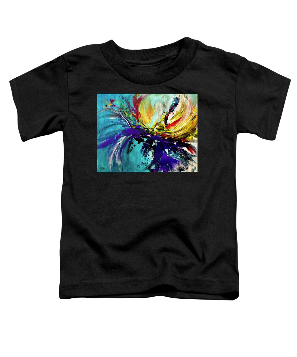  Toddler T-Shirt featuring the painting Taking Flight by Patsy Walton