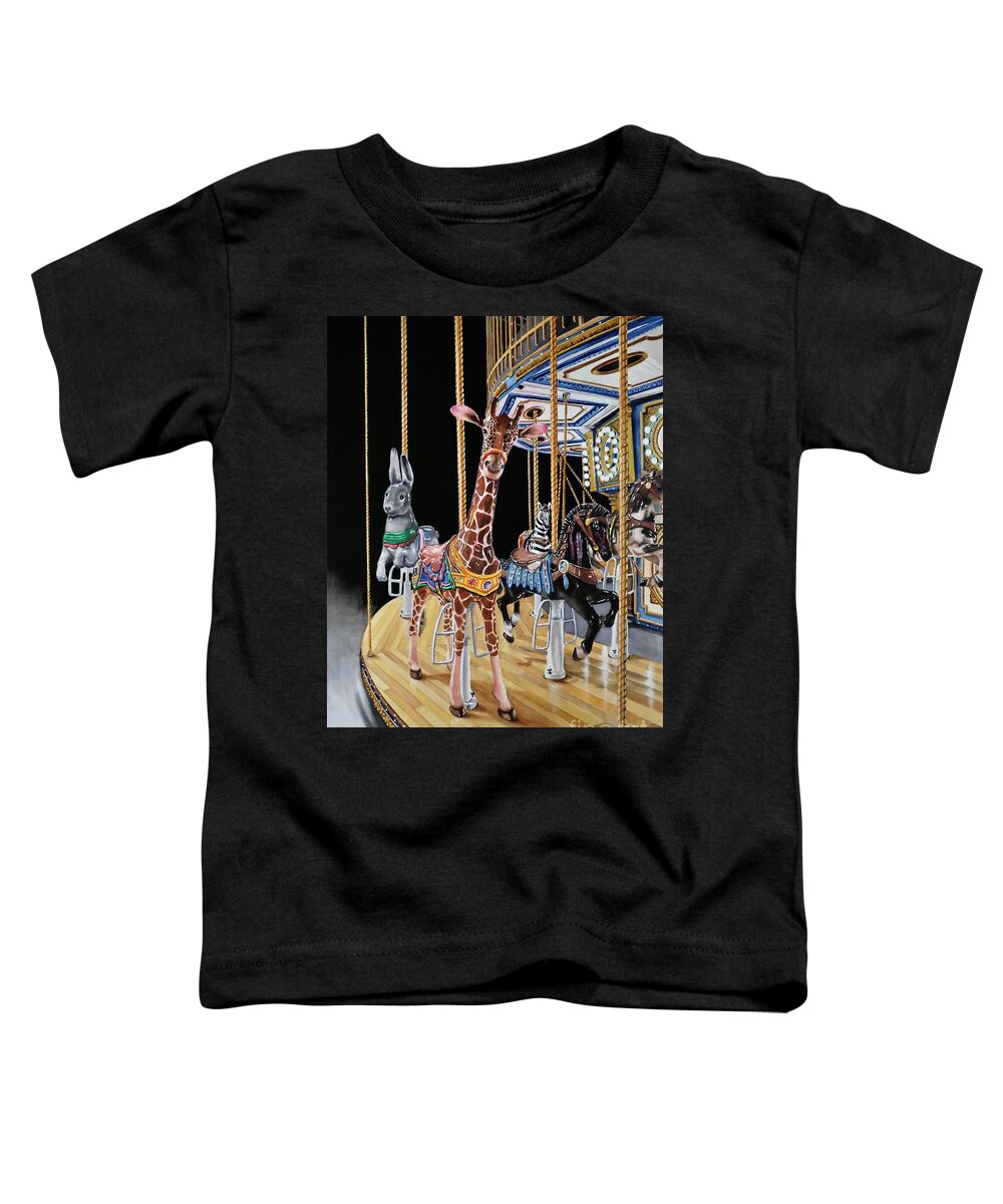 Watercolor Toddler T-Shirt featuring the painting The Adeline 2 by Jeanette Ferguson