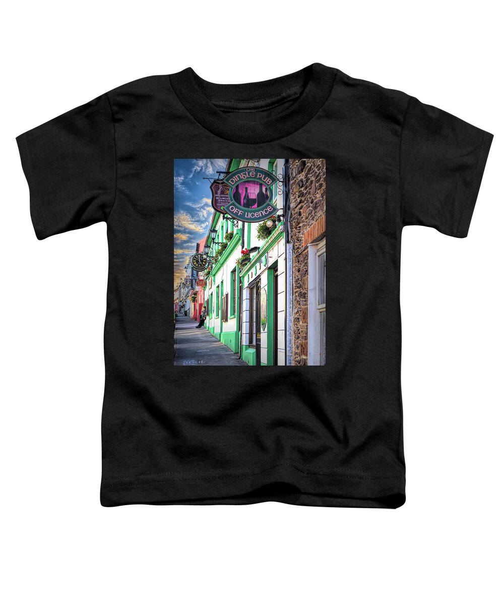 Spring Toddler T-Shirt featuring the photograph The Dingle Pub by Debra and Dave Vanderlaan
