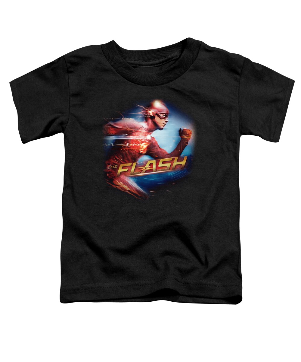 Let Them Fly Toddler T-Shirt featuring the digital art The Flash Dc Fastest Man by Crystal Smart