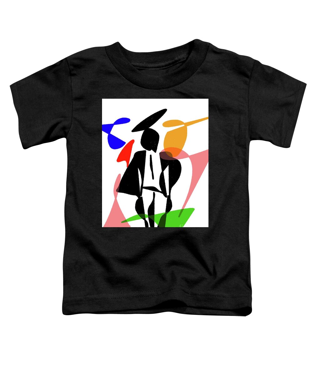  Toddler T-Shirt featuring the painting The Graduate by Oriel Ceballos
