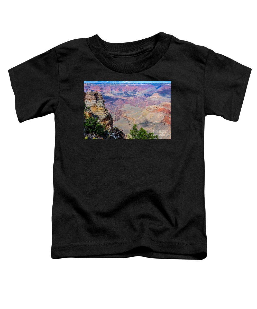 The Grand Canyon South Rim Toddler T-Shirt featuring the digital art The Grand Canyon South Rim by Tammy Keyes