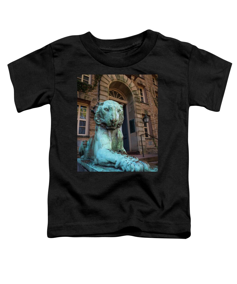 Academia Toddler T-Shirt featuring the photograph The Guard At Nassau Hall Princeton by Kristia Adams